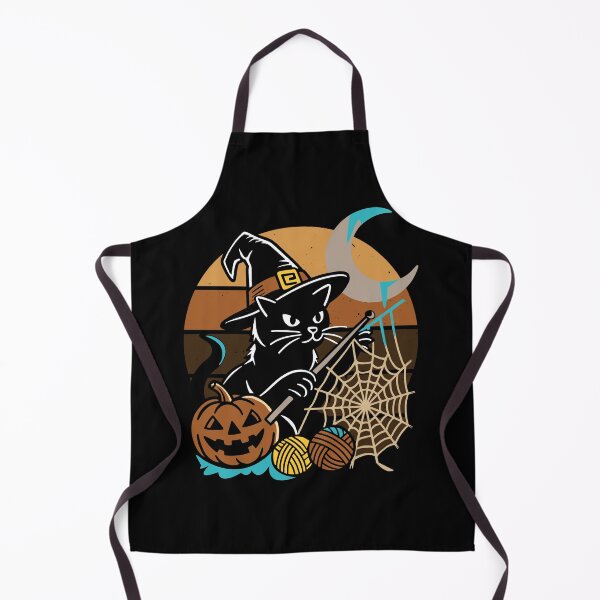Item preview, Witchy Crocheted Black Cat Halloween designed and sold by kaszczyszko.