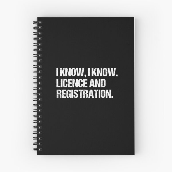 Item preview, I Know I Know Licence and Registration Funny Motorcycle Rider designed and sold by JRRTs.
