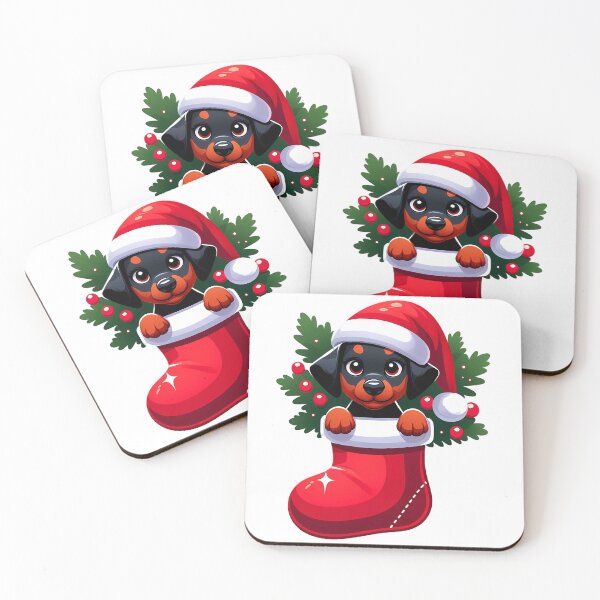 Item preview, Cute Doberman Puppy inside Christmas Stocking - Best Gift Ever designed and sold by GREENZ0NE.