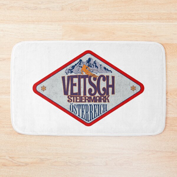 Item preview, Veitsch, Steiermark, Osterreich, Austria, Vintage skiing badge design designed and sold by Wanderful-roads.