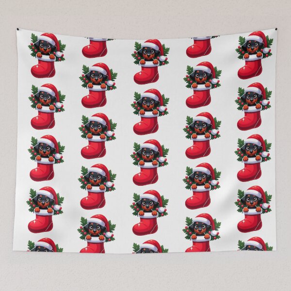 Item preview, Cute Doberman Puppy inside Christmas Stocking - Best Gift Ever designed and sold by GREENZ0NE.