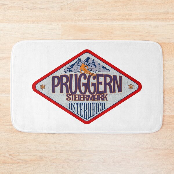 Item preview, Pruggern, Steiermark, Osterreich, Austria, Vintage skiing badge design designed and sold by Wanderful-roads.