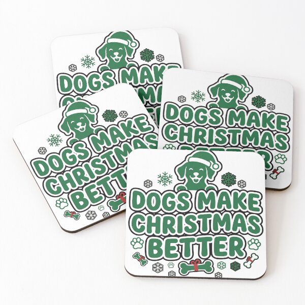 Item preview, Dogs Make Christmas Better | Cute Dog Lover Holiday Design designed and sold by DreamyDesigns17.