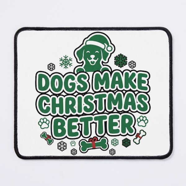 Item preview, Dogs Make Christmas Better | Cute Dog Lover Holiday Design designed and sold by DreamyDesigns17.