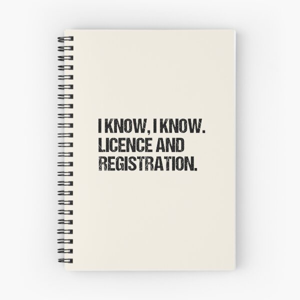 Item preview, I Know I Know Licence and Registration Funny Motorcycle Rider designed and sold by JRRTs.