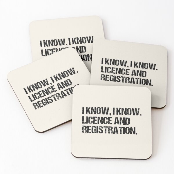 Item preview, I Know I Know Licence and Registration Funny Motorcycle Rider designed and sold by JRRTs.
