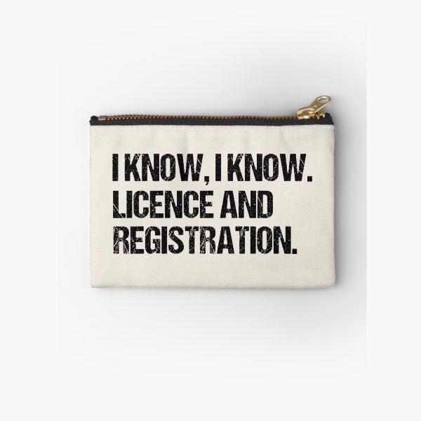 Item preview, I Know I Know Licence and Registration Funny Motorcycle Rider designed and sold by JRRTs.