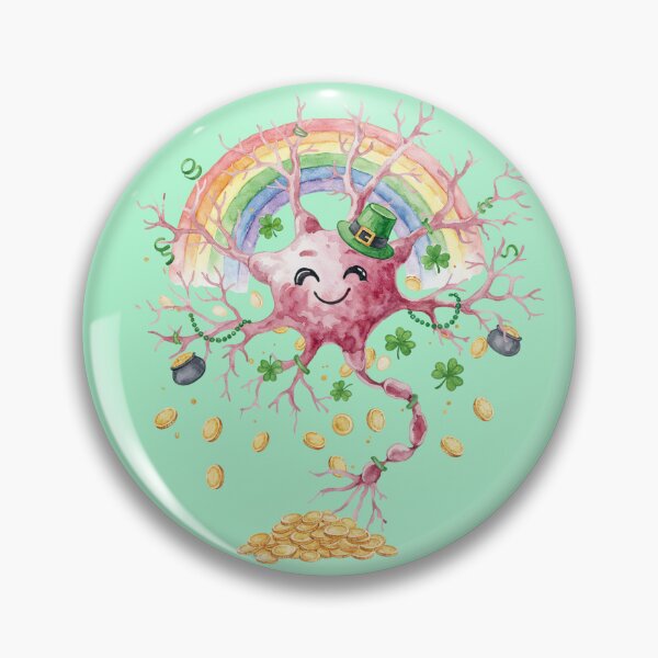 Item preview, Neuro Shamrock: The Lucky Neuron designed and sold by Anastasiia Yurevych.
