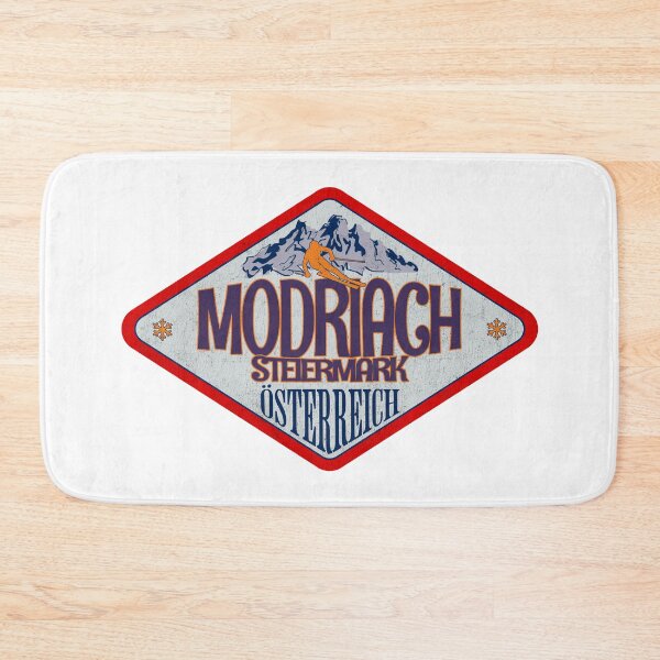 Item preview, Modriach, Steiermark, Osterreich, Austria, Vintage skiing badge design designed and sold by Wanderful-roads.