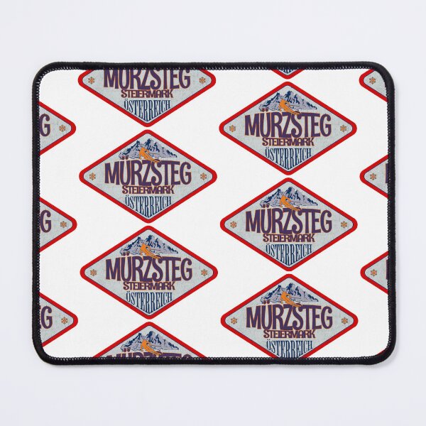 Item preview, Mürzsteg, Steiermark, Osterreich, Austria, Vintage skiing badge design designed and sold by Wanderful-roads.