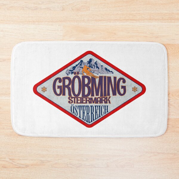 Item preview, Gröbming, Steiermark, Osterreich, Austria, Vintage skiing badge design designed and sold by Wanderful-roads.