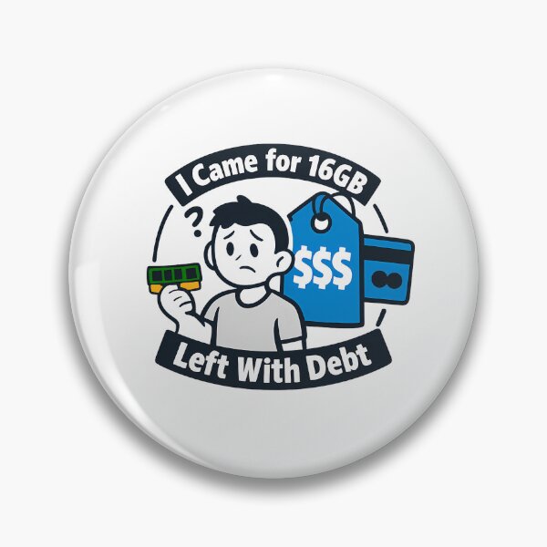 Item preview, I Came for 16GB, Left With Debt - Blue Ram Price Meme designed and sold by TyxShop.