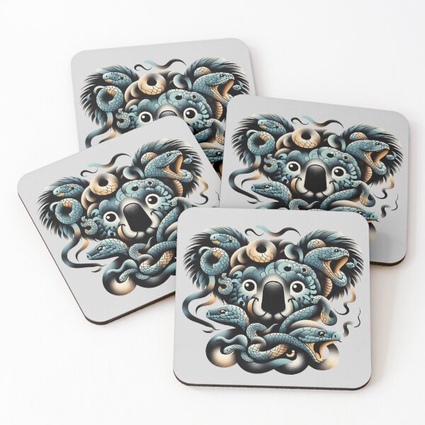 Item preview, GOTHIC KOALA AND SNAKE designed and sold by KoalaArtStudio.