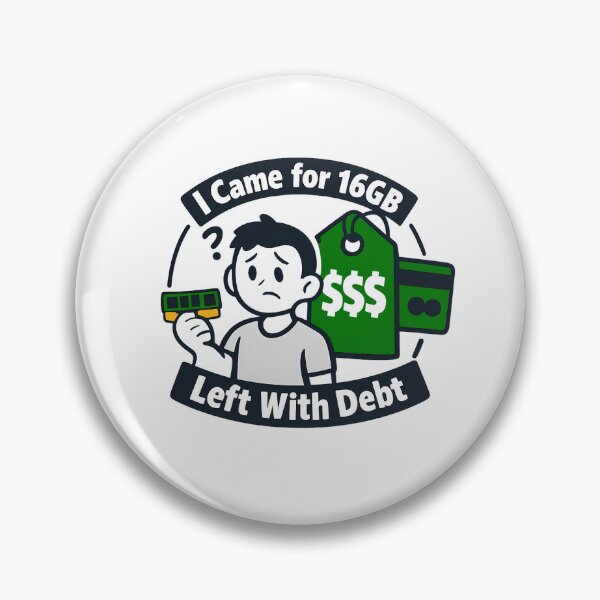 Item preview, I Came for 16GB, Left With Debt - Green Ram Price Meme designed and sold by TyxShop.