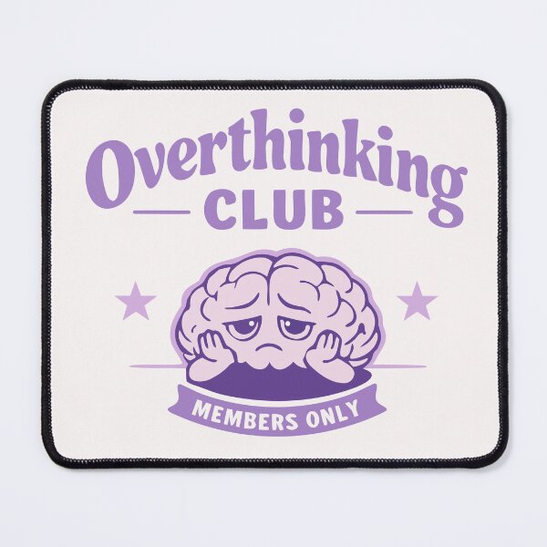 Item preview, Overthinking Club Poster – Aesthetic Minimalist Wall Art ( Digital Lavender ) designed and sold by BaKamiLand.