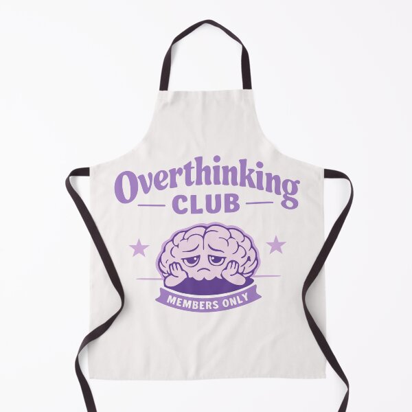 Item preview, Overthinking Club Poster – Aesthetic Minimalist Wall Art ( Digital Lavender ) designed and sold by BaKamiLand.