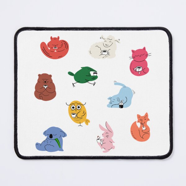 Item preview, animals and coffee  designed and sold by delicate-pov.