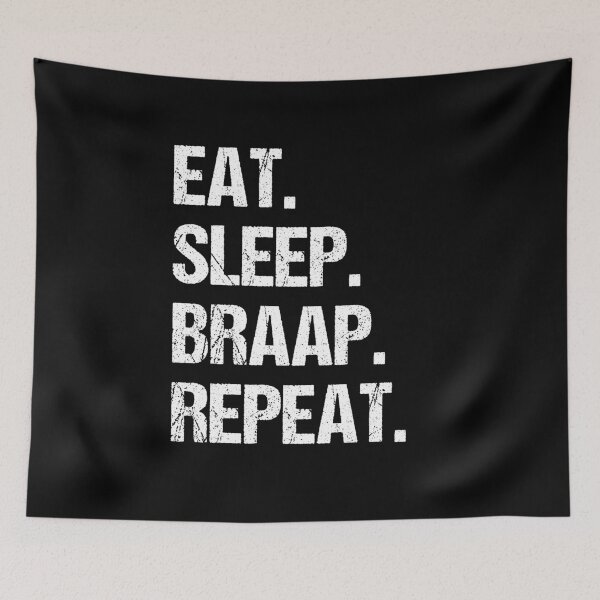 Item preview, Eat Sleep Braap Repeat Funny Motocross Dirt Bike designed and sold by JRRTs.