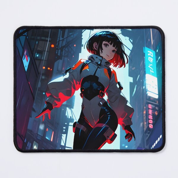 Item preview, ZERO: Dynamic High-Rise Jump | Cute Cyberpunk Anime Girl designed and sold by Sytrics.