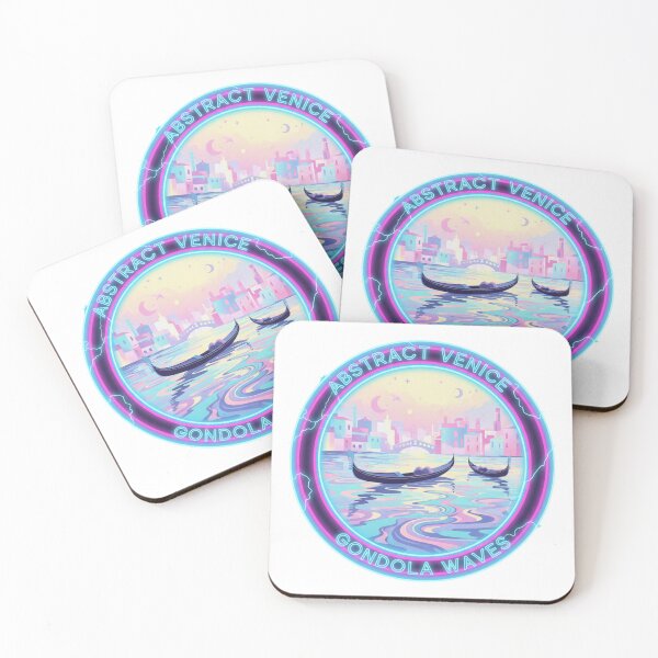 Item preview, Abstract Venice Gondola Waves – Dreamy Pastel Edition designed and sold by Tily360.