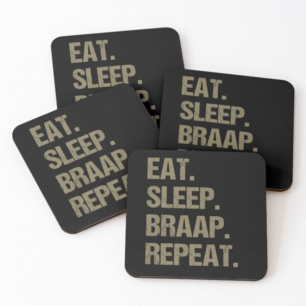 Item preview, Eat Sleep Braap Repeat Funny Motocross Dirt Bike designed and sold by JRRTs.