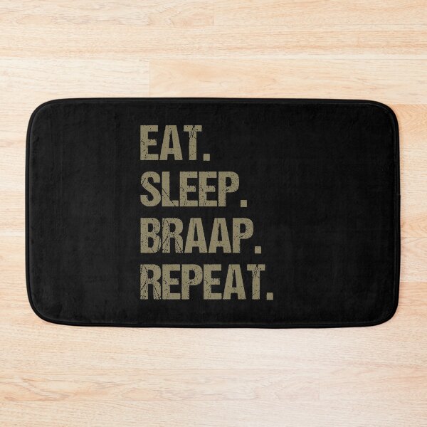 Item preview, Eat Sleep Braap Repeat Funny Motocross Dirt Bike designed and sold by JRRTs.