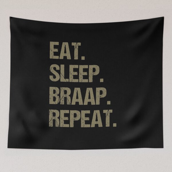 Item preview, Eat Sleep Braap Repeat Funny Motocross Dirt Bike designed and sold by JRRTs.