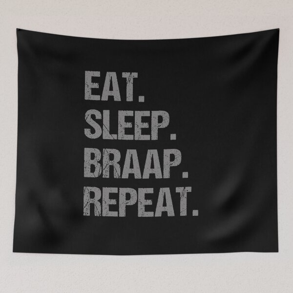 Item preview, Eat Sleep Braap Repeat Funny Motocross Dirt Bike designed and sold by JRRTs.
