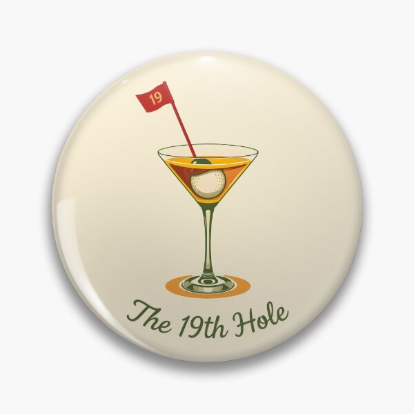 Item preview, The 19th Hole – Retro Golf Logo designed and sold by MKV Design.