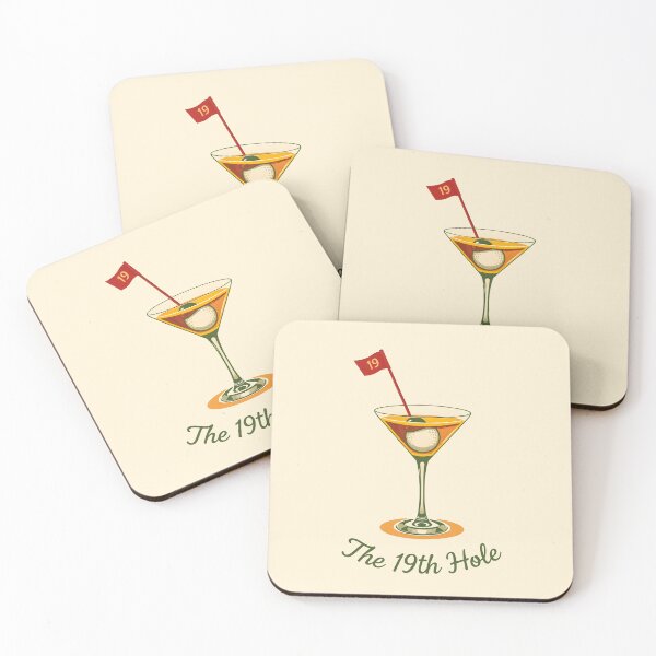 Item preview, The 19th Hole – Retro Golf Logo designed and sold by MKV Design.