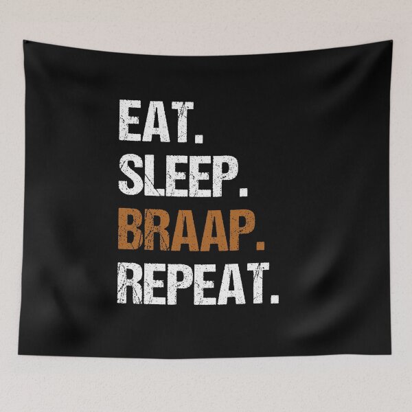 Item preview, Eat Sleep Braap Repeat Funny Motocross Dirt Bike designed and sold by JRRTs.
