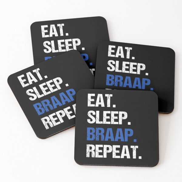 Item preview, Eat Sleep Braap Repeat Funny Motocross Dirt Bike designed and sold by JRRTs.