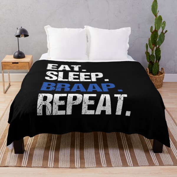 Item preview, Eat Sleep Braap Repeat Funny Motocross Dirt Bike designed and sold by JRRTs.