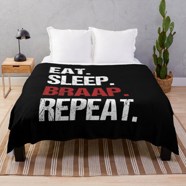Item preview, Eat Sleep Braap Repeat Funny Motocross Dirt Bike designed and sold by JRRTs.