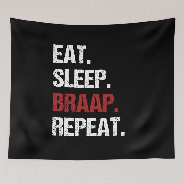 Item preview, Eat Sleep Braap Repeat Funny Motocross Dirt Bike designed and sold by JRRTs.
