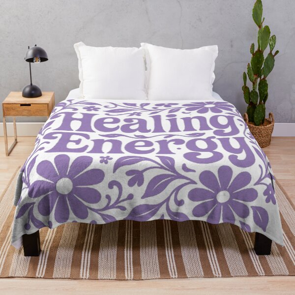 Item preview, Healing Energy Retro Floral Typography Art Print designed and sold by H2Vibes.