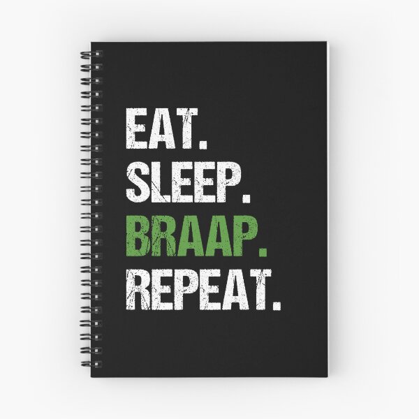 Item preview, Eat Sleep Braap Repeat Funny Motocross Dirt Bike designed and sold by JRRTs.