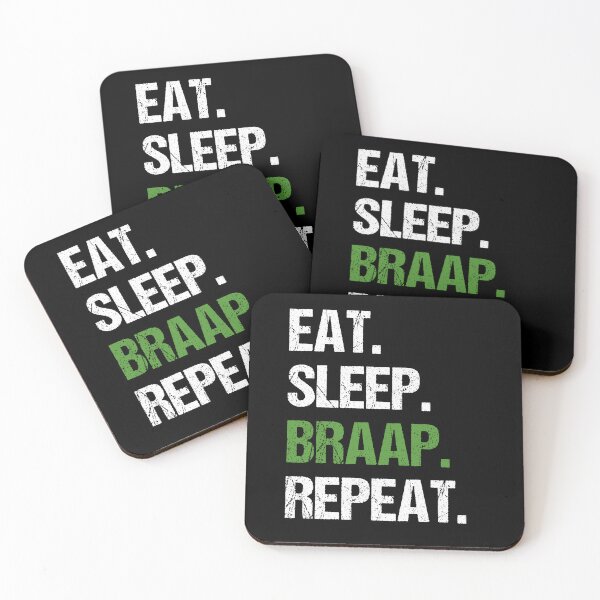 Item preview, Eat Sleep Braap Repeat Funny Motocross Dirt Bike designed and sold by JRRTs.