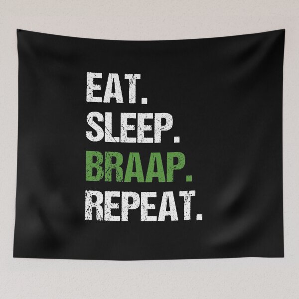 Item preview, Eat Sleep Braap Repeat Funny Motocross Dirt Bike designed and sold by JRRTs.