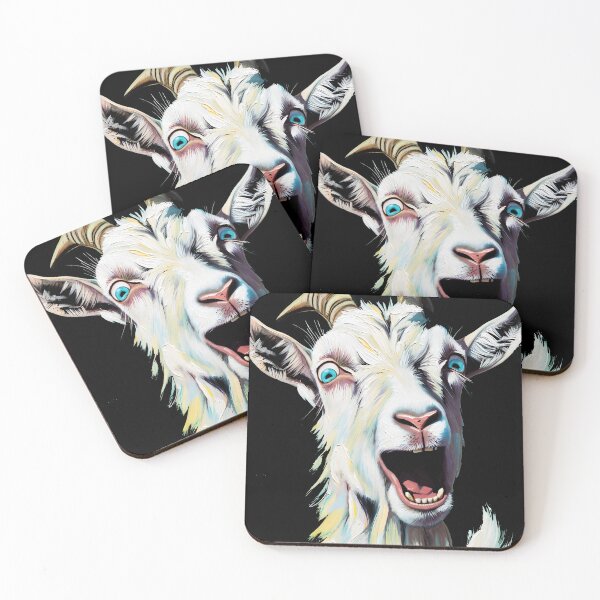 Item preview, Joyful goat illustration designed and sold by Rostislav Bouda.