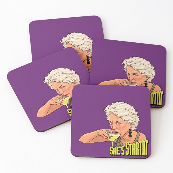 Item preview, She’s Startin’ Cocktail Illustration – Sassy Martini Lady Pop Art designed and sold by SimplyJasper.
