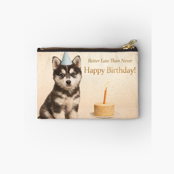 Item preview, Belated Birthday Siberian Husky Greeting Card designed and sold by GivingJoy.