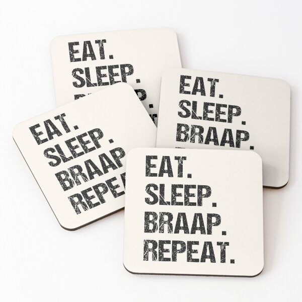 Item preview, Eat Sleep Braap Repeat Funny Motocross Dirt Bike designed and sold by JRRTs.