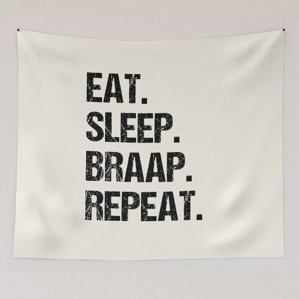 Item preview, Eat Sleep Braap Repeat Funny Motocross Dirt Bike designed and sold by JRRTs.