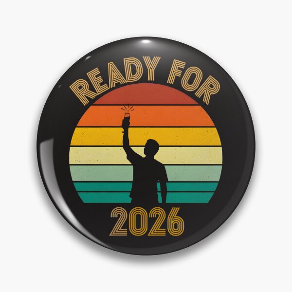 Item preview, Happy New Year 2026 Ready For 2026 Retro Sunset Party Toast designed and sold by Abdeelol.