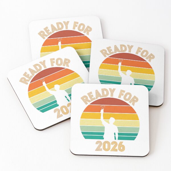 Item preview, Happy New Year 2026 Ready For 2026 Retro Sunset Party Toast designed and sold by Abdeelol.