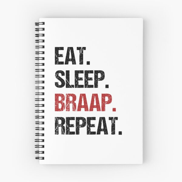 Item preview, Eat Sleep Braap Repeat Funny Motocross Dirt Bike designed and sold by JRRTs.