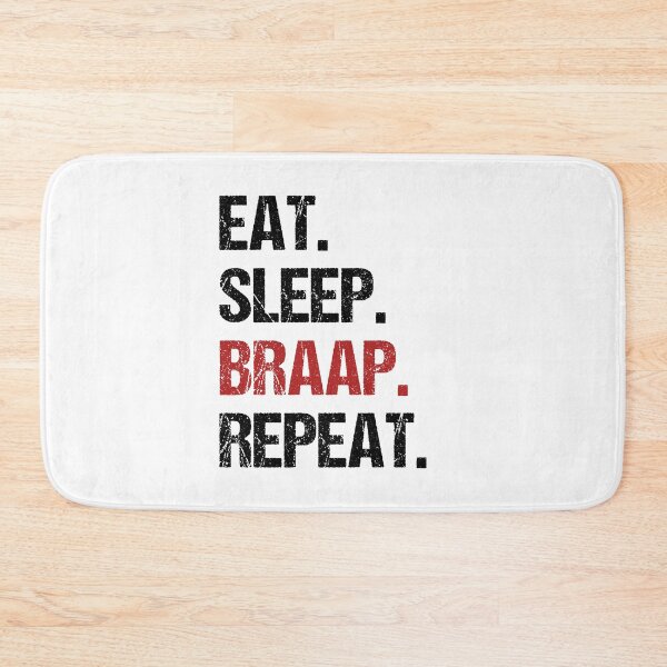 Item preview, Eat Sleep Braap Repeat Funny Motocross Dirt Bike designed and sold by JRRTs.