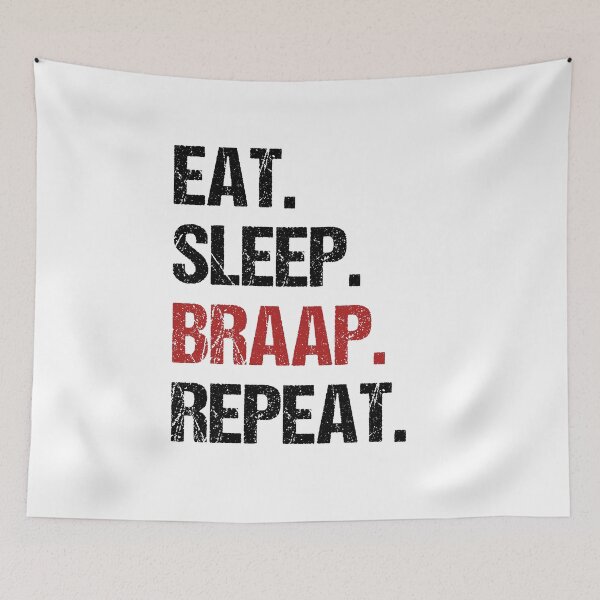 Item preview, Eat Sleep Braap Repeat Funny Motocross Dirt Bike designed and sold by JRRTs.