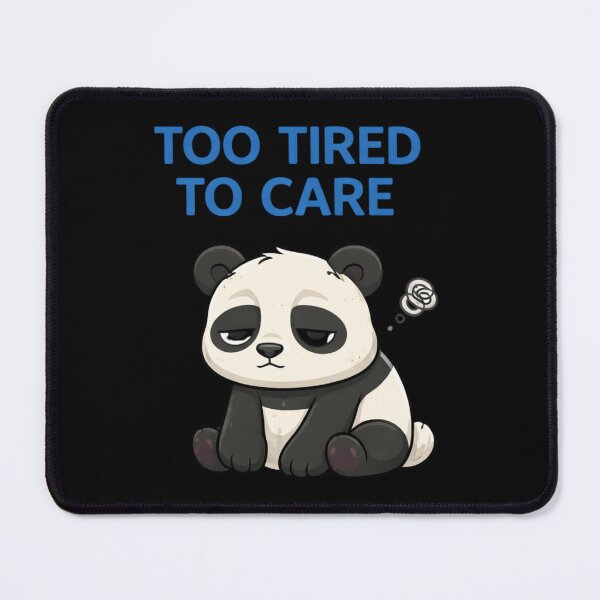 Item preview, Too Tired To Care Panda – Lazy Cute Cartoon designed and sold by Papier Atelier Art.